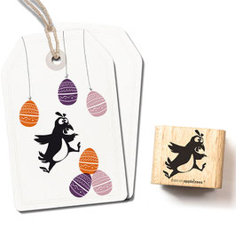 2605 Stempel Huhn Dörte springend