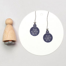 K057 Stempel Christbaumschmuck Schneeflocke