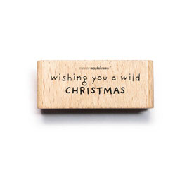 27990 Textstempel Wishing you a wild christmas