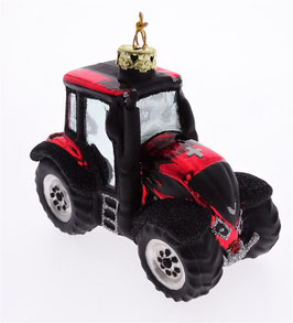 59-099r Glasornament Traktor rot