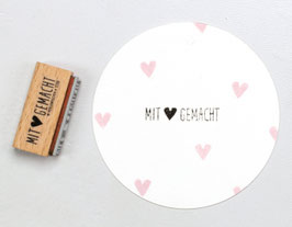 T038 Textstempel "Mit Liebe gemacht"