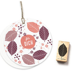 27543 Stempel Buchenblatt