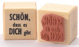 723 Textstempel Schön dass es dich gibt