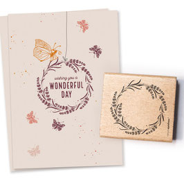 27918 Stempel Blütenkranz 8 Lavendel