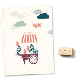 27707 Textstempel "Gelateria"