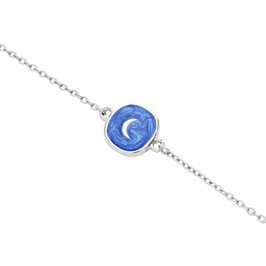 Armband Mond silberfarbig