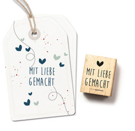 27251 Textstempel "Mit Liebe gemacht"