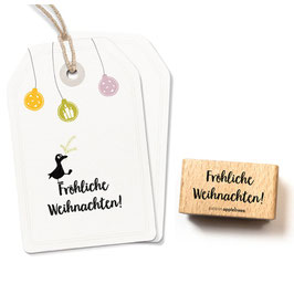 2375 Textstempel Fröhliche Weihnachten