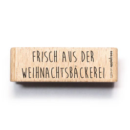 2561 Textstempel frisch aus der Weihnachtsbäckerei