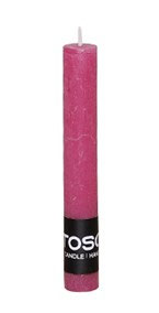 Stabkerze rustic jazzy pink