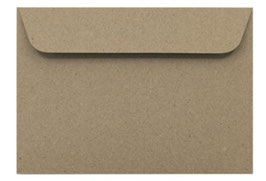 Kraft Kuverts C6 kraft / 5 Stk.