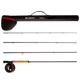 Greys Tail Fly Combo 9" #6 +1x Fliegen-Box