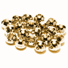 Tungsten gold faceted beads 4mm/20Stk