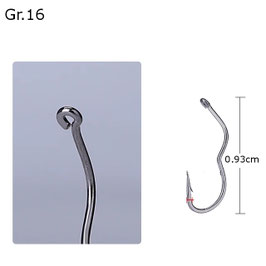Red-Worm Haken Gr.16