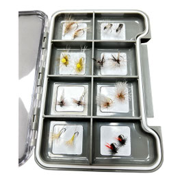 Trockenfliegen-Set+Magnetic Box X8