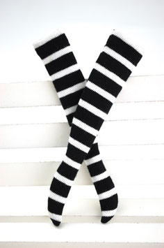 striped socks black & white / 21-16