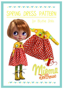 11 pages PDF  PATTERN + INSTRUCTION for Spring dress