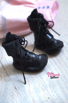 Boots black leather