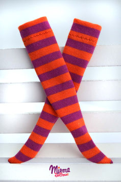 socks orange / purple / 21-69