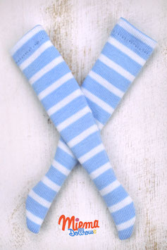 striped socks light blue and white / 21-99