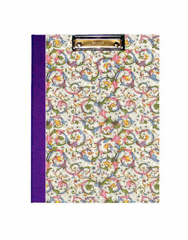 Klemmbrett Mappe DinA4 , Florentiner Papier Trend  lila