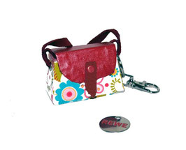 Tampon Tasche / Anhänger Mini ,Blümchen von Kunsthandwerk von der Küste