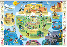 Lernposter: Griechische Sagenwelt