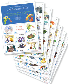 99 Märchenkarten Deutsch-Französisch zum Ausschneiden