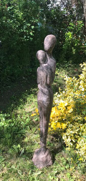 Skulptur Figur Eisen Liebende Paar 96 cm