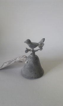 Tischglocke Glocke Gusseisen Vogel Höhe 11 cm Durchmesser 7,5 cm