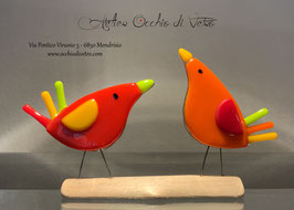 Duo uccellini U15 rosso&arancio
