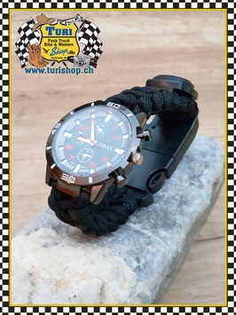 Paracord Armband mit Uhr