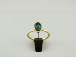 Ring met groenblauwe tourmalijn