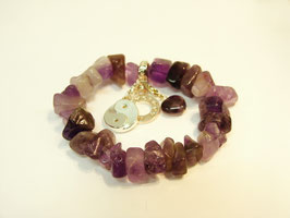 Armband amethist chuncky charmologie