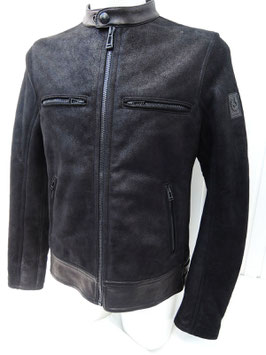 Belstaff REDDALE - Cafe Racer- Shearling Blouson black