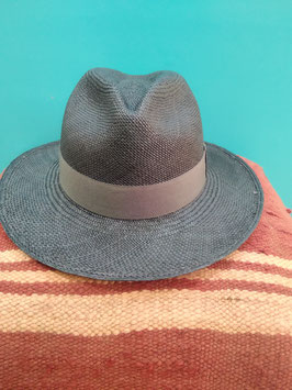 Cappello Panama originale Ecuador grigio fascia grigia