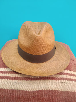 Cappello Panama marrone fascia marrone Ecuador