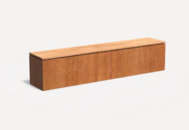 SOKKEL PODIUM CORTENSTAAL MET HARDHOUT