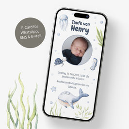 E-Card Taufe Henry
