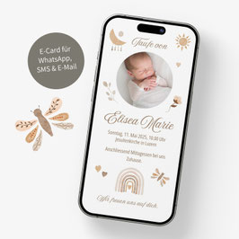 E-Card Taufe Elisea