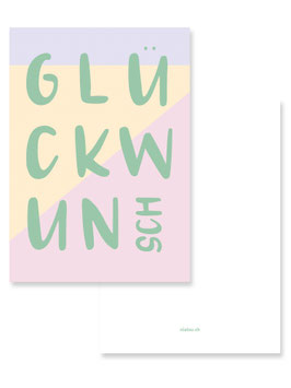 Postkarte Glückwunsch