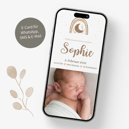 E-Card Geburt Sophie