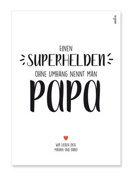 Poster Papa Superheld