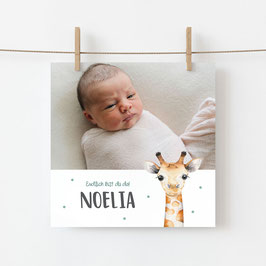 Geburtskarte Noelia, 4-seitig