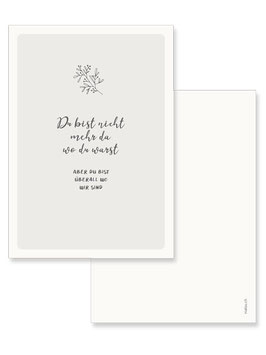 Postkarte Du bist