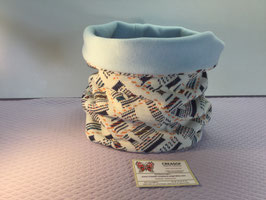 Echarpe tube, snood.