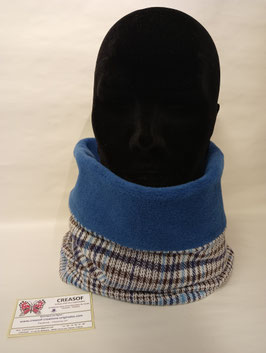 Tour de cou, écharpe tube, snood. Jersey épais et polaire.