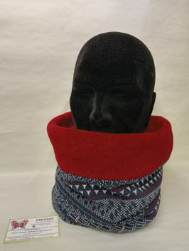 Tour de cou, écharpe tube, snood. Jersey épais et polaire.