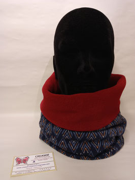 Tour de cou, écharpe tube, snood. Jersey épais et polaire.