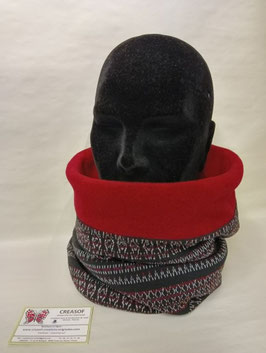 Tour de cou, écharpe tube, snood. Jersey épais et polaire.
